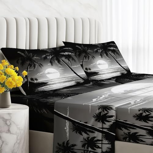 Fitted Sheet 3 Pieces Twin XL Size Sheets with Deep Pocket Fitted