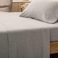 PURE ERA Jersey Knit Flat Sheet Only Heather Light Grey King