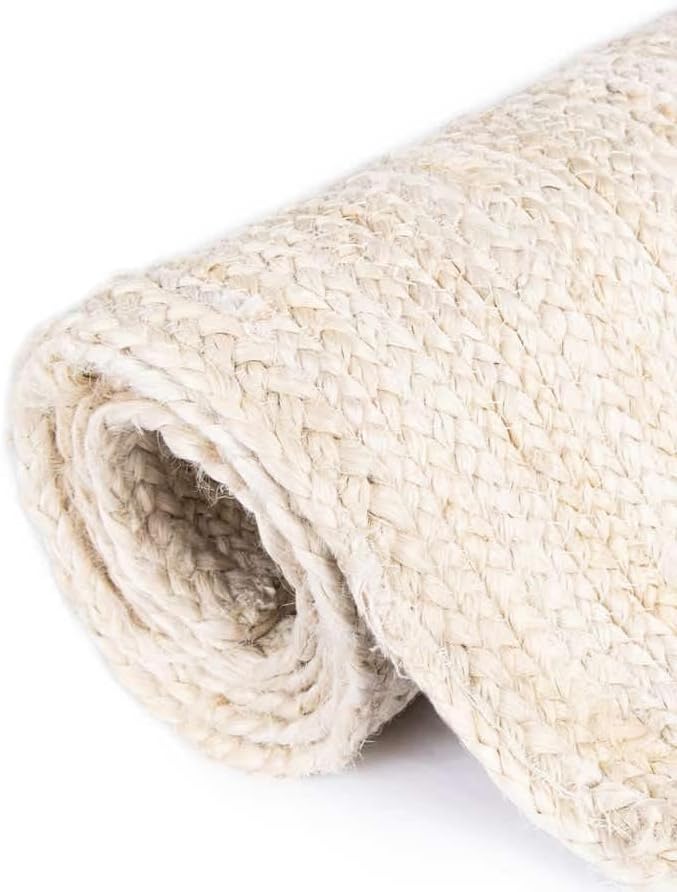 Handwoven Natural Jute Table Runner – Rustic Farmhouse Style, Natural