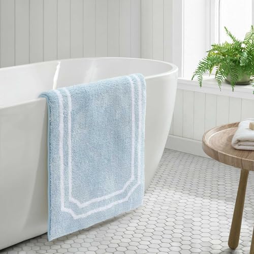 Martha Stewart - Soft Knit Cotton Bath Runner, Plush Bath Rug, 22 x 60