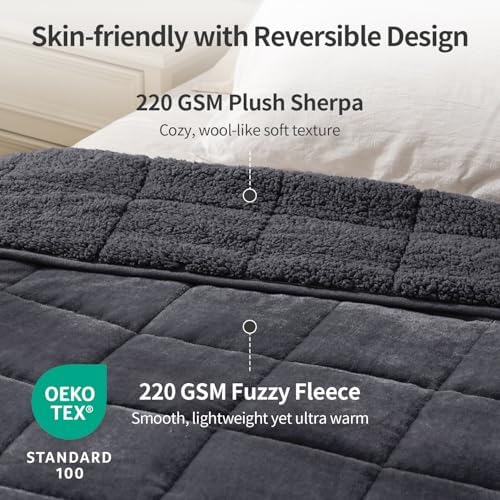 Uttermara Weighted Blankets for Adults Full Size, 12lbs 48x72 inches