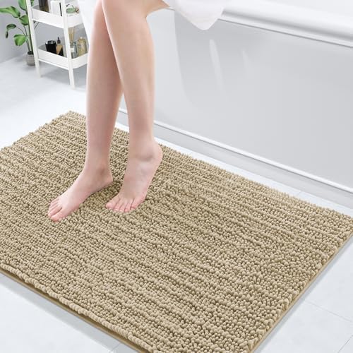 Arotive Luxury Chenille Bathroom Set, Bath Rug (45" x 27") and