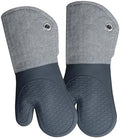 Microwave Silicone Oven Mitts one Pair, Kitchen Mitten Set