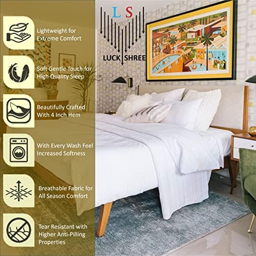 1000-TC Egyptian Cotton Sheet Set, 16" Deep - Striped Taupe, Short