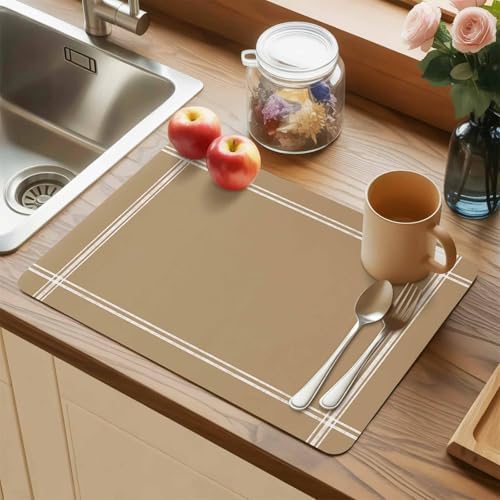 Faux Leather Placemats Set of 6 Solid Color Waterproof Heat Resistant