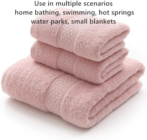 Bath Towels for Bathroom Set, 100% Cotton Ultra Soft Absorbent Quick