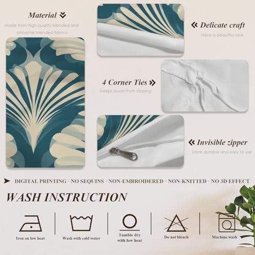 Shrahala Interior Home Aesthetic 100% Cotton Duvet Cover Set King