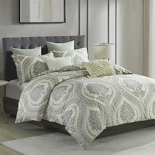 Bedduvit Cotton Duvet Cover Queen - Damask Queen Duvet Cover Set
