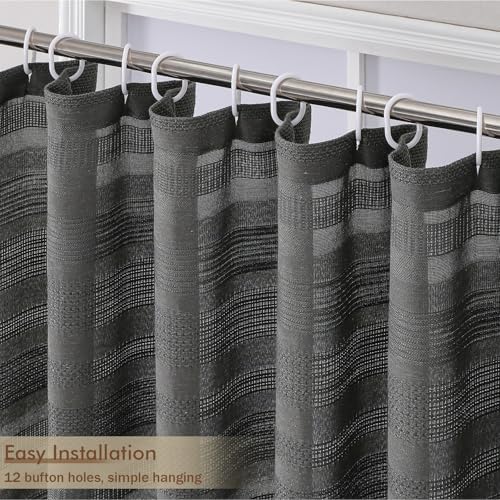 OVZME Boho Shower Curtain 72 Inch Long, Modern Farmhouse Rustic