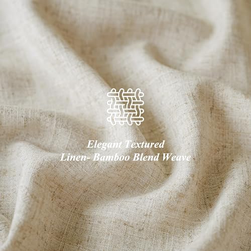 Linen World Linen Blend Tablecloth 60x120 Inch,Linen-Textured