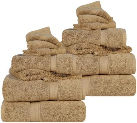 Luxury Heavyweight Egyptian Cotton Towels, Towel Set for Bathroom