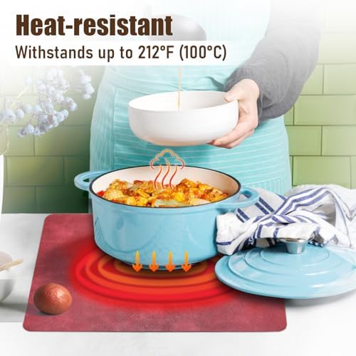 UnivoColors Placemats,Heat Resistant Placemats Set of 6 Washable 12 x