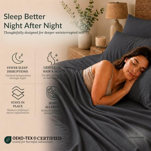 CLOUDSCAPE 100% Egyptian Cotton Sheet Set King Size Set 400TC