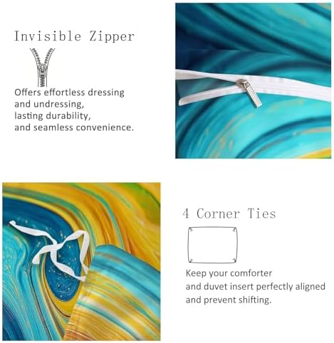 California King Duvet Cover Set Abstract Rotating Visual Experience
