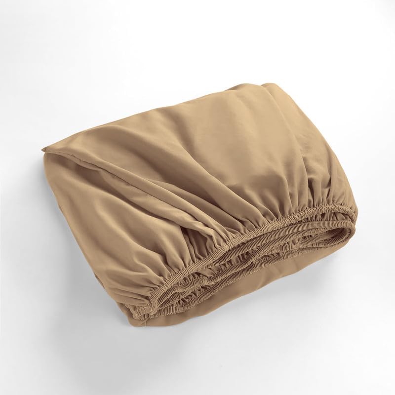 500-TC Egyptian Cotton Fitted Sheet – 1 Piece Only, Deep Pocket Design