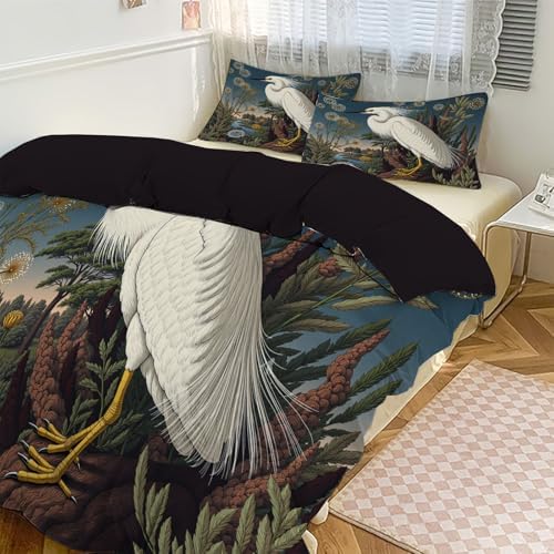 Plants and Trees Duvet Cover King Size Set Hydrangea Branches Bedding