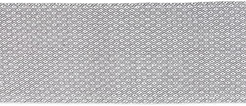 DII Farmhouse Mini Diamond Braided Table Runner, 15x108, Gray