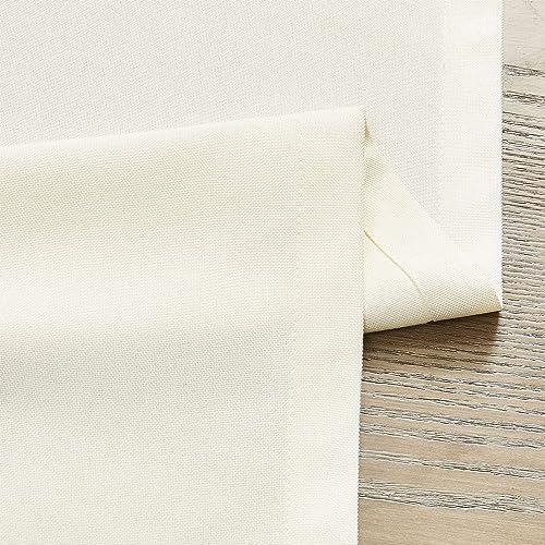 ZeeMart Basic Linen Style Table Runner, 14x60 Inch Ivory