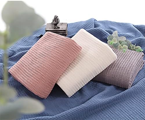 LGYKUMEG Waffle Weave Farmhouse Thermal Cotton Blanket - Lightweight