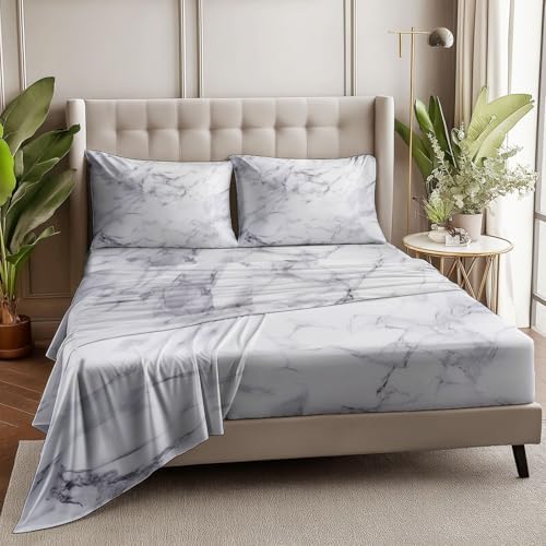 Fitted Sheet 3 Pieces Twin XL Size Sheets with Deep Pocket Fitted