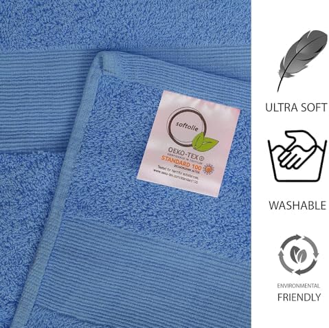 100% Cotton Luxury Bath Sheets - Pack of 2 (35" x 70") | Super Soft