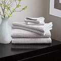 DKNY Quick Dry Bathroom Towel Set - 2 Bath Towels, 2 Hand Towels & 2