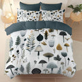 Soft and Breathable Duvet Cover King Size, Reversible Grey Duvet Cover