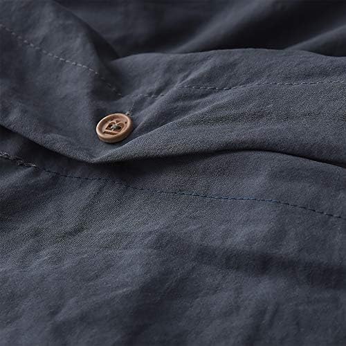 Natural Loft King Duvet Cover Set - Faded Black