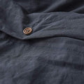 Natural Loft King Duvet Cover Set - Faded Black