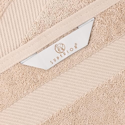 SUPERIOR Kendell Egyptian Cotton Bath Towel Set, Luxury Towels