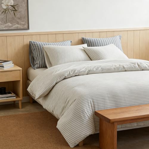 Simple&Opulence 100% Jersey Knit Cotton Duvet Duvet Cover Set -Ultra