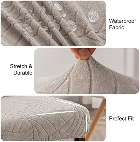 Genina Waterproof Dining Chair Covers Set of 4 Parsons Chair