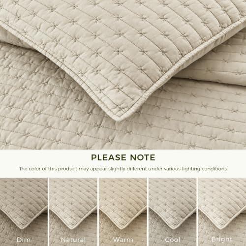 zovinhome 100% Cotton Quilt King Size Bedding Sets with 2 Pillow
