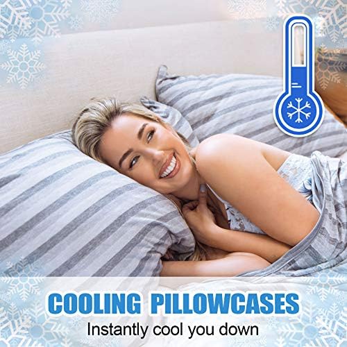 Ailemei Direct Cooling Throw Blanket and Cooling Pillow Cases Queen