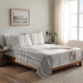 Batmerry Abstract Neutral Tones Queen Sheet Set–4 Piece Microfiber