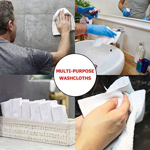 Cotton Washcloths - 13” X 13” 100% Pure Ring Spun Cotton Towels 600