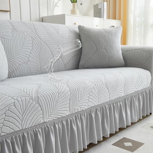WONGS BEDDING Stretch Velvet Sofa Slipcover, Cushion Couch Cover with