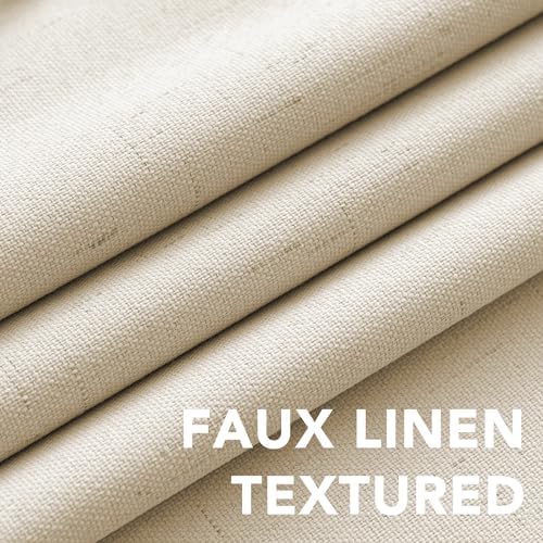 H.VERSAILTEX Curtains for Bedroom Black Out Thermal Insulated Linen