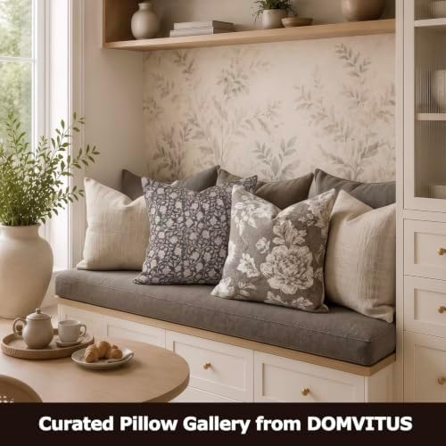 DOMVITUS Floral Pillow Covers 20x20, Throw Pillows for Couch, Floral
