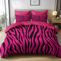 California King Duvet Cover Set Animal Texture Zebra Stripes Soft