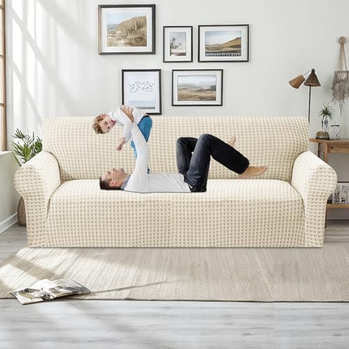 MAXIJIN Stretch Couch Cover Sofa Covers for 3 Cushion Couch