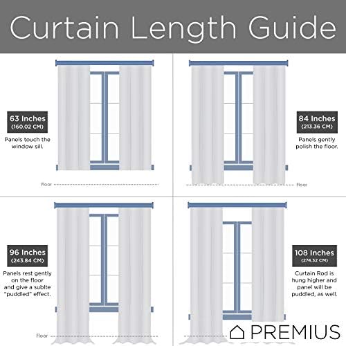 Sapphire Crystal Sheer Voile 2-Pack Rod Pocket Window Panel, Great for