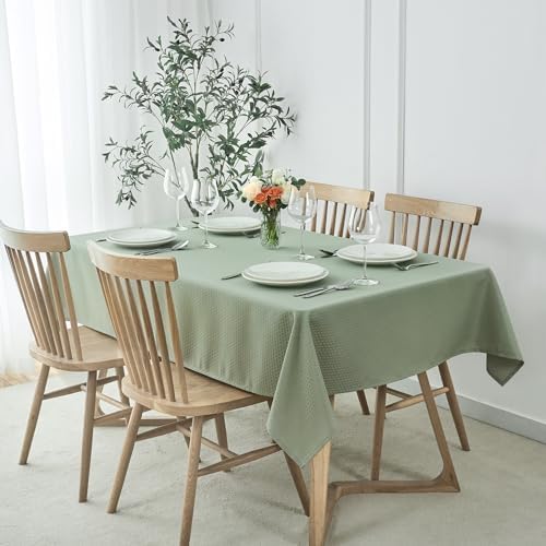 maxmill Weaved Texture Tablecloth Water Resistance Antiwrinkle