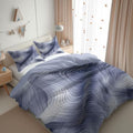 Queen Duvet Cover Set Abstract Lines Curves Soft Microfiber Reversible