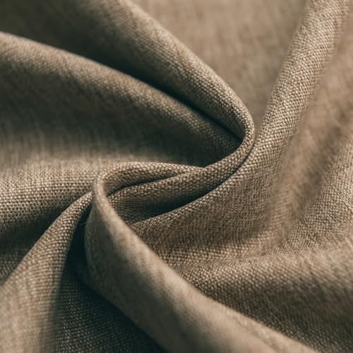 Luxury Natural Linen Curtains for Living Room,2 Panels Country Rustic