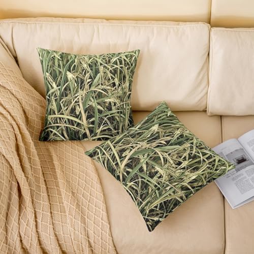 Feelyou Tree Camo Cushion Case 22 x 22-Inch Botanical Throw Pillow