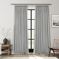 Naturoom 100% Blackout Linen Pinch Pleat Curtains 108 Inch 9FT Light