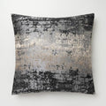THE-TINOART Luxury Jacquard Throw Pillow Cover 18x18 Inch, Black Gray