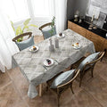 Rectangle Table Cloth Linen Farmhouse Tablecloth Waterproof Soft