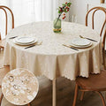 Smiry Round Waterproof Heavy Duty Vinyl Tablecloths, 70 x 70 Inch